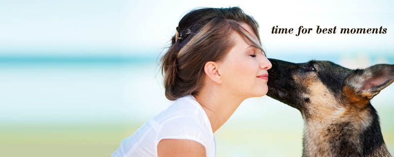 best friends with dog